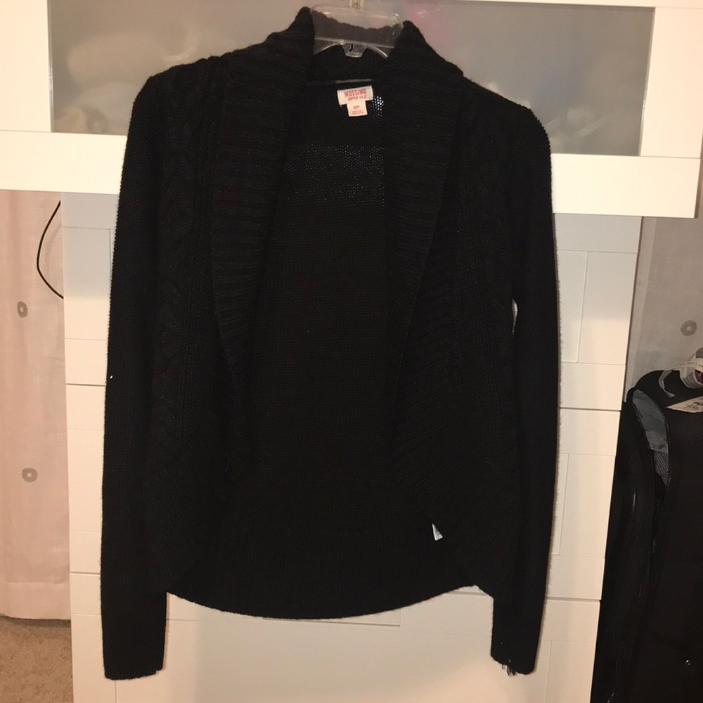 Black cardigan